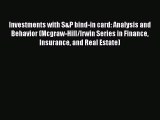 Read Investments with S&P bind-in card: Analysis and Behavior (Mcgraw-Hill/Irwin Series in