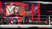 WWE RAW 20115 Sting Returns, Brock lesnar attack and John Cena triomphs SEGMENT