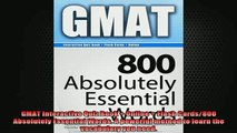 READ book  GMAT Interactive Quiz Book  Online  Flash Cards800 Absolutely Essential Words A Full Free