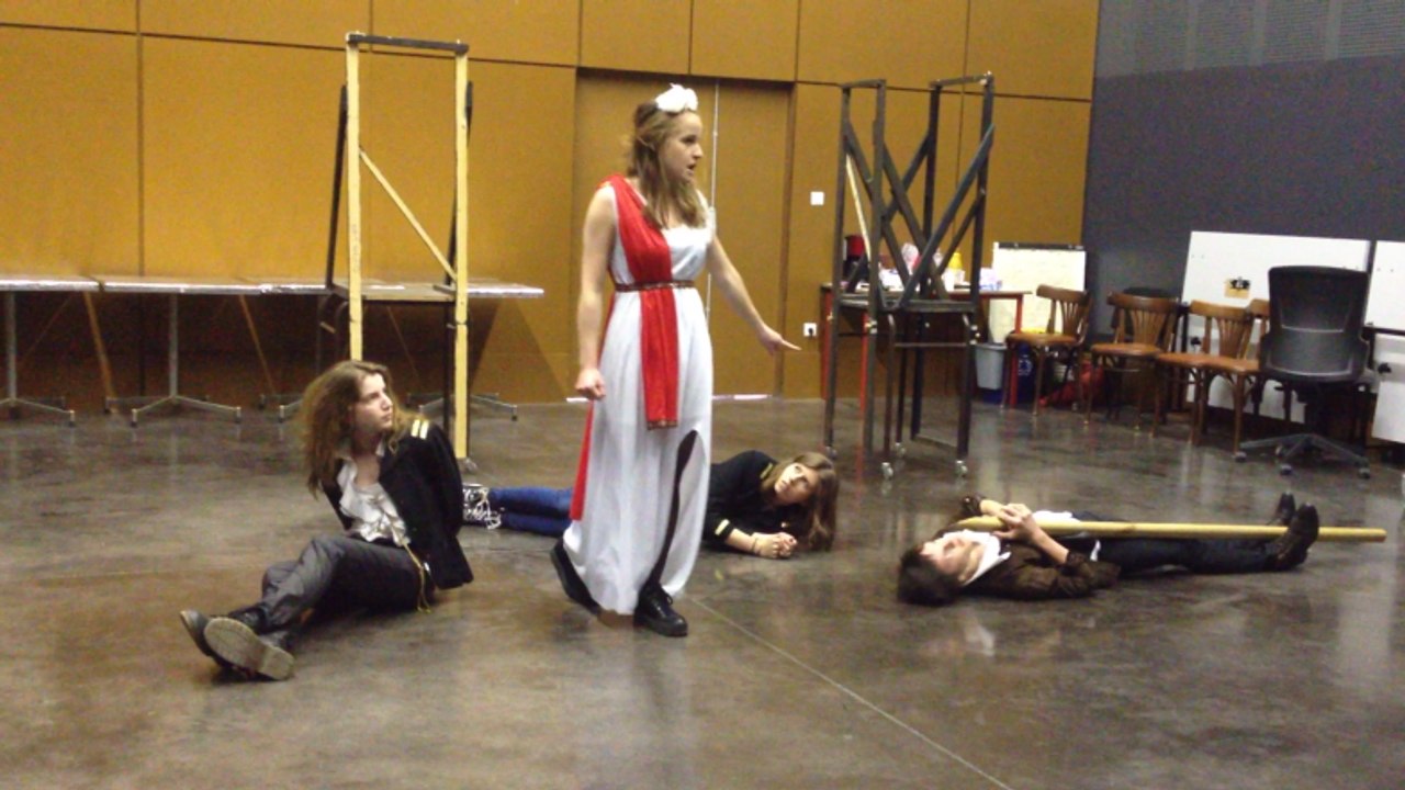 Premier filage pour les comédiens