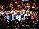 Joe Calzaghe v Roy Jones jr at MSG.  The Buffer introduces the fighters ...