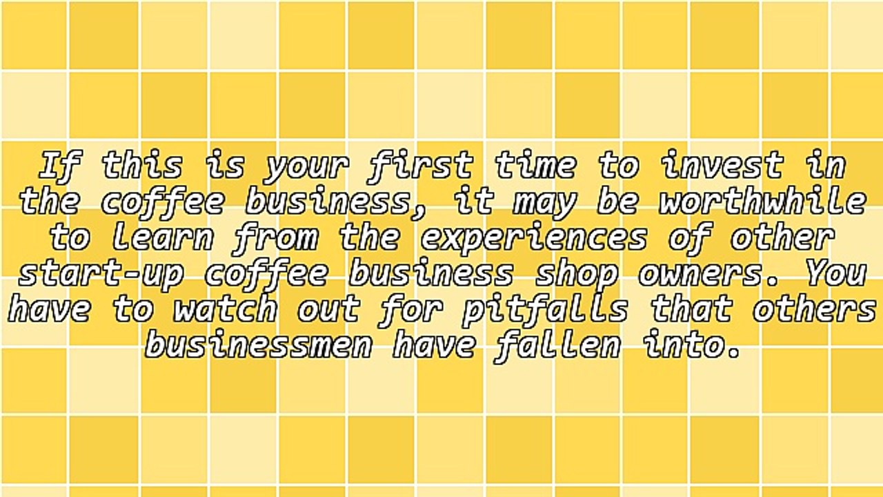 Getting Into the Coffee Business for the First Time