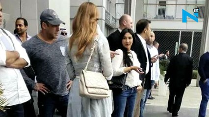 Salman Khan with Iulia Vantur in farm