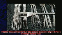best produk   CHERIE Vintage Oneida 188 USA Deluxe Stainless 24pcs 4 Place Settings Double TEas