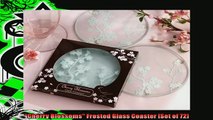 best produk   Cherry Blossoms Frosted Glass Coaster Set of 72