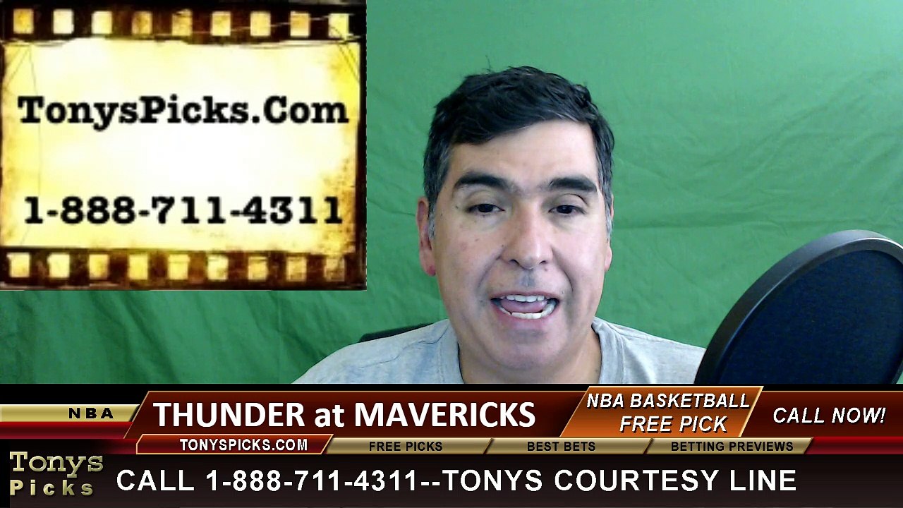 Oklahoma City Thunder vs. Dallas Mavericks Free Pick Prediction Game 4 NBA Pro Basketball Odds Preview 4-23-2016