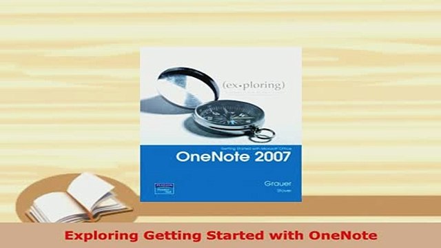 PDF Exploring Getting Started with OneNote Read Full Ebook