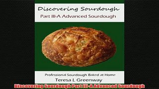 Free   Discovering Sourdough Part IIIA Advanced Sourdough Read Download