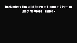 Read Derivatives The Wild Beast of Finance: A Path to Effective Globalisation? Ebook Free