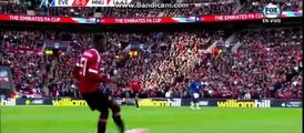 Romelu Lukaku Super Chance Wayne Rooney Incredible Goal Line Save - Everton 0 - 0 Manchester United 23.04.2016 HD