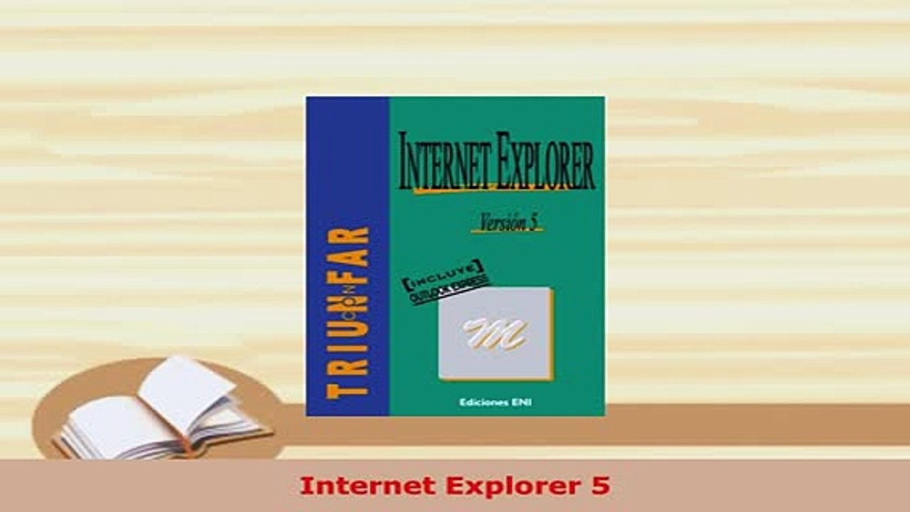 PDF  Internet Explorer 5  EBook