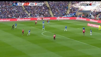 Marouane Fellaini GOAL (0:1) - Everton vs Manchester United 23/4/2016
