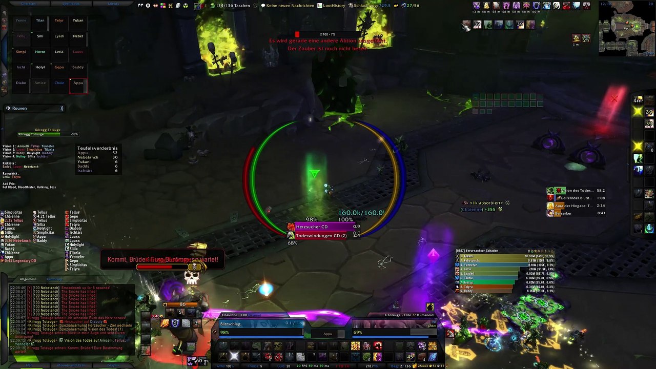 Amicorum gratia vs kilrogg deadeye (mythic)