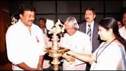 Mega star Chiranjeevi with A P J Abdul Kalam