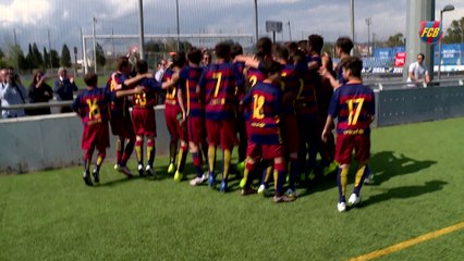 FCB Masia: L’infantil A guanya la lliga al camp de l’Espanyol (1-5)