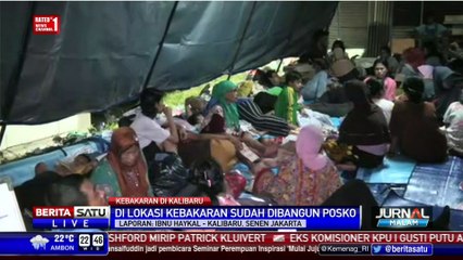 Ratusan Korban Kebakaran Senen Tinggal di Posko Pengungsian