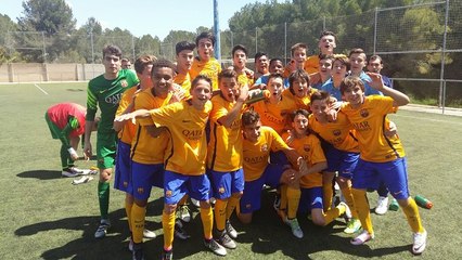 FCB Masia: El Cadet B guanya la Lliga al camp del Nàstic