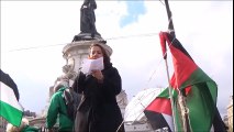 Intervention contre les guerres de la France à Nuit debout (république) ! A l'occasion de la manifestation de soutien aux prisonniers Palestiniens et Georges Abdallah