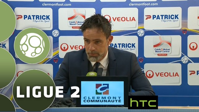 Conférence de presse Clermont Foot - Tours FC (0-1) : Corinne DIACRE (CF63) - Marco SIMONE (TOURS) - 2015/2016