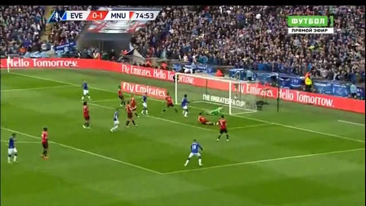 Chris Smalling Shocking (Own Goal) HD - Everton 1-1 Manchester United - FA Cup 23.04.2016 HD
