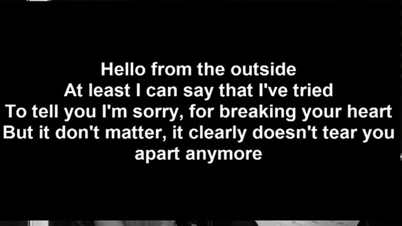 Adele - Hello (Lyrics Video) (Cover)