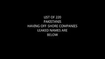 LIST OF 220 Pakistanis Listed In Panama Papers - Latest News