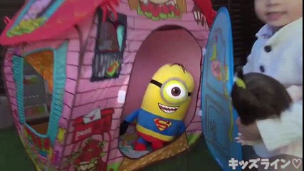 迷子の ぽぽちゃん & メルちゃん おうち 探し！！ おもちゃ Baby Doll Popochan Mellchan Anpanman House Toy