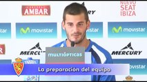 Real Zaragoza - Pretemporada - Rueda de prensa de Edu Oriol 05/04/2012