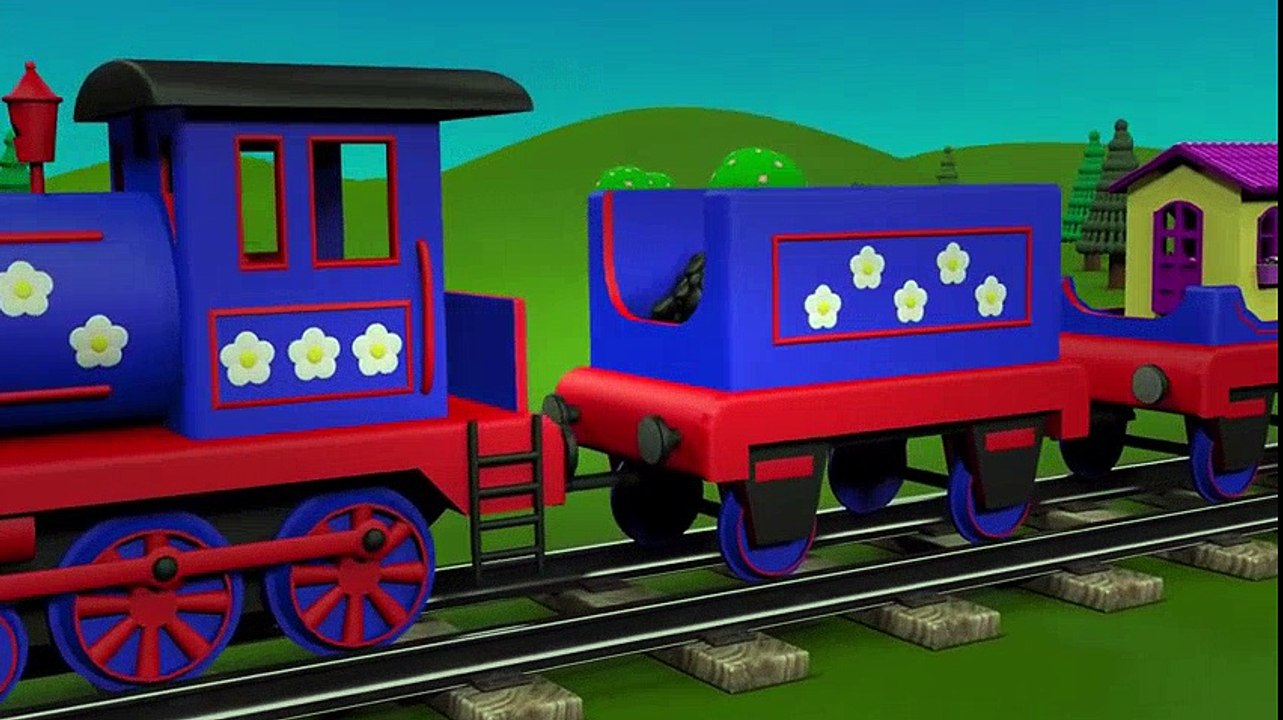Counting for kids from 1 to 10 with Choo-Choo Train. Educational cartoons for children toddlers