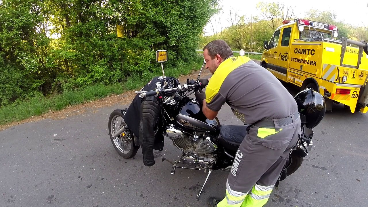 Auf der Landstraße liegengeblieben...