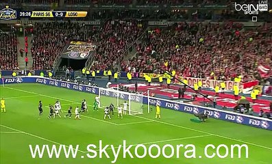 1-0 Javier Pastore Super Volley Goal - PSG VS LOSC (23-4-2016) - Final Coupe de La Ligue