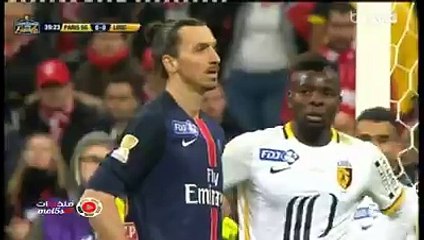 the first goal PSG 1 - Lille 0 Final League French