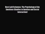 [Read book] Best Laid Schemes: The Psychology of the Emotions (Studies in Emotion and Social