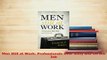 PDF  Men Still at Work Professionals Over Sixty and On the Job Download Online