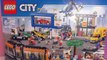 Construction et démo stand de Hot Dog, livreur de pizza et garage de voitures Lego City Ce