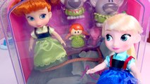 Princess Anna, Sven, 2 Trolls Mini Doll Disney Store Animators Collection Frozen Movie Dol
