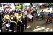 Marching band tourist resort of jump city in Town of John - Brazil