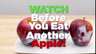 How to clean wax off your apples