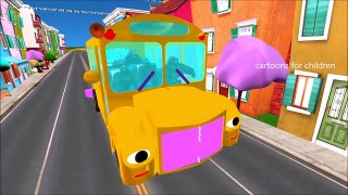 Animals Cartoon Wheels on the Bus | Dinosaurs King Kong Children Nursery Rhymes