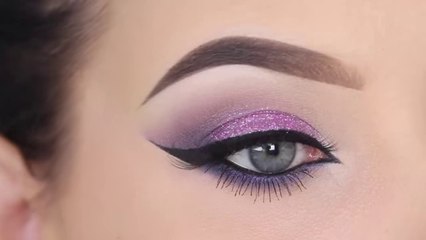 Easy purple eyeshadow makeup tutorial