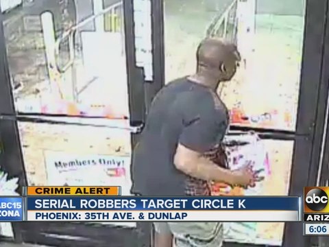 Phoenix police searching for serial convenience store robber