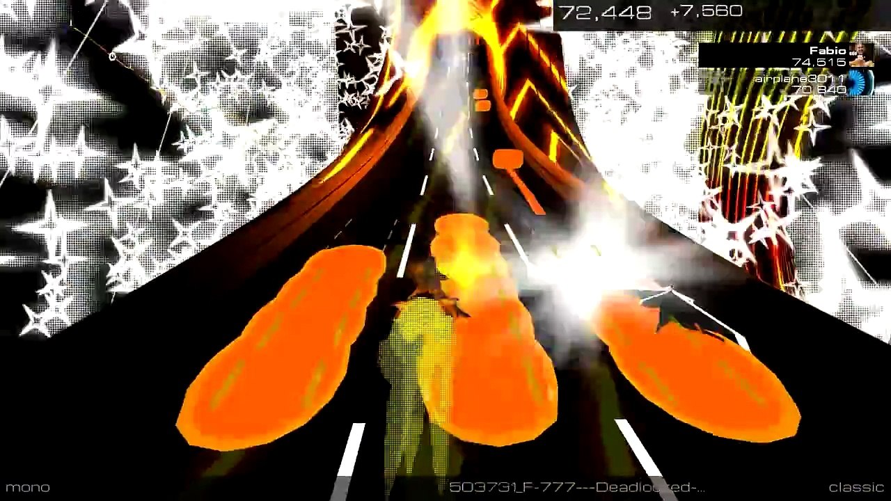 Geometry Dash 2.0 SONG - F-777 DEAD LOCKED (Audiosurf 2) 1080p 60FPS