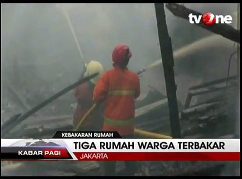 Buang Puntung Rokok Sembarangan, 3 Rumah Warga Terbakar