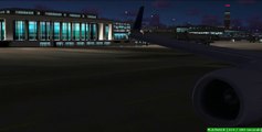 FS2004 United Airlines Night Takeoff at KDCA 737-800