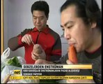 Çin'de İki kardeş sebzelerle Enstrüman Yapıyor
