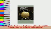 PDF  Earthquake Resistant Engineering Structures Wit Transactions on the Built Environment Ebook