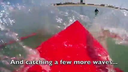 Extremely Rae Huge WHITE SHARK leaping from the water