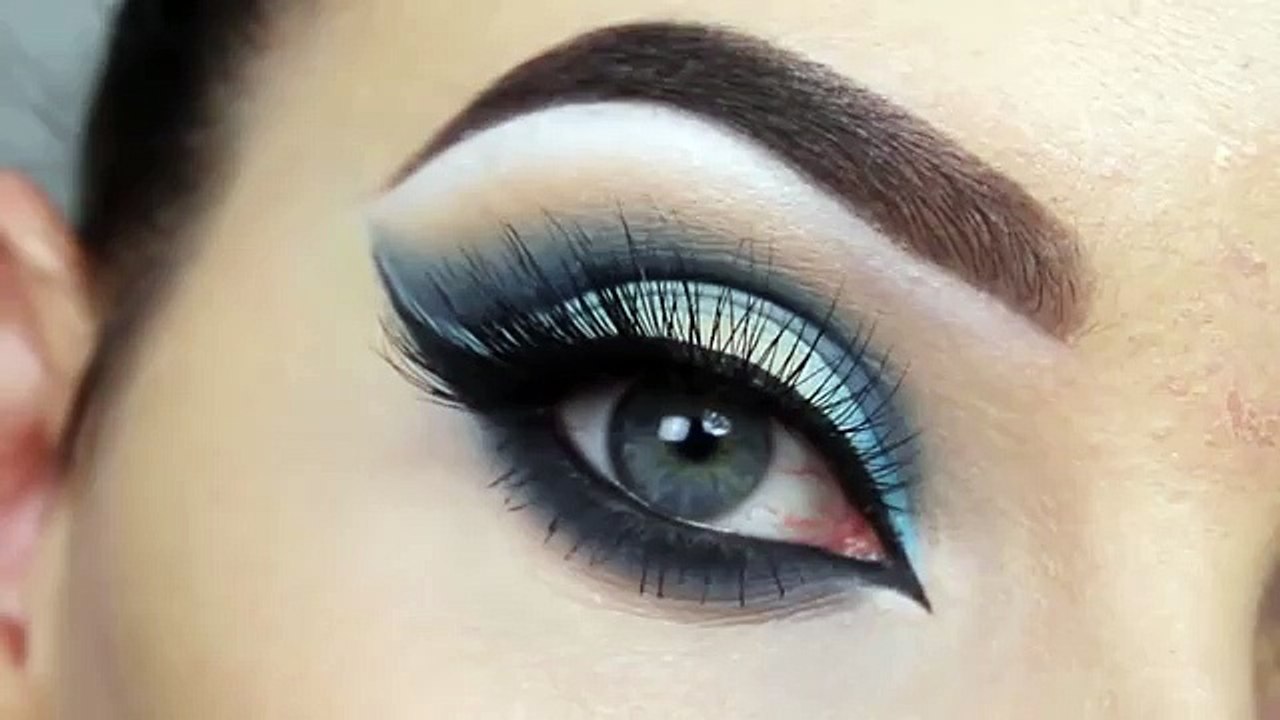 Blue cut crease tutorial, eyes makeup, eyes make up styles