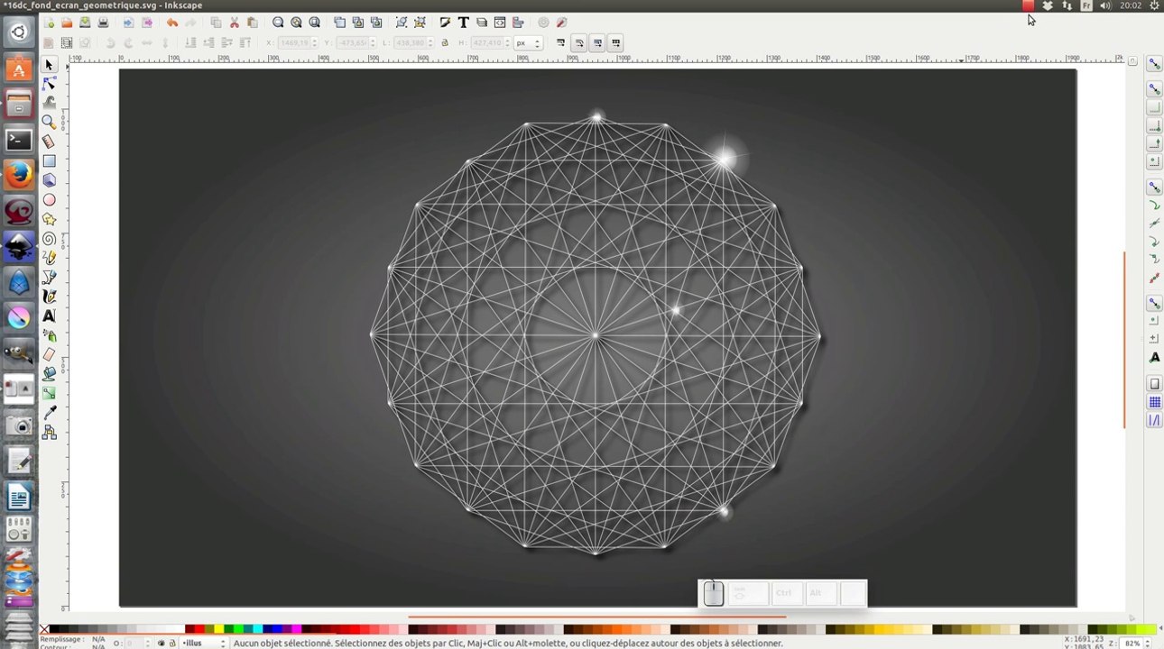 Tuto inkscape : Fond d'écran géométrique 1