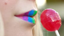 DIY Lipstick & Lip Balm Out of Candy! 3 DIY Makeup Projects (Galaxy, Rainbow) with AlejandraStyles - YouTube